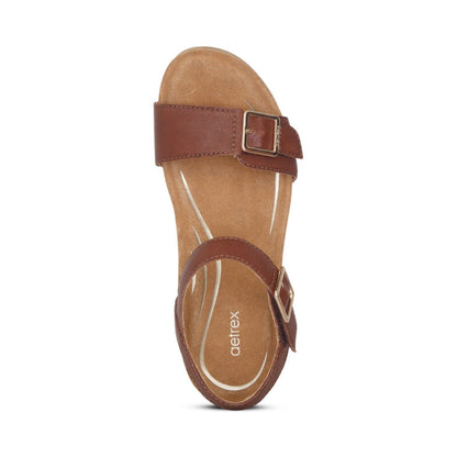 Lexa Quarter Strap Wedge #color_walnut