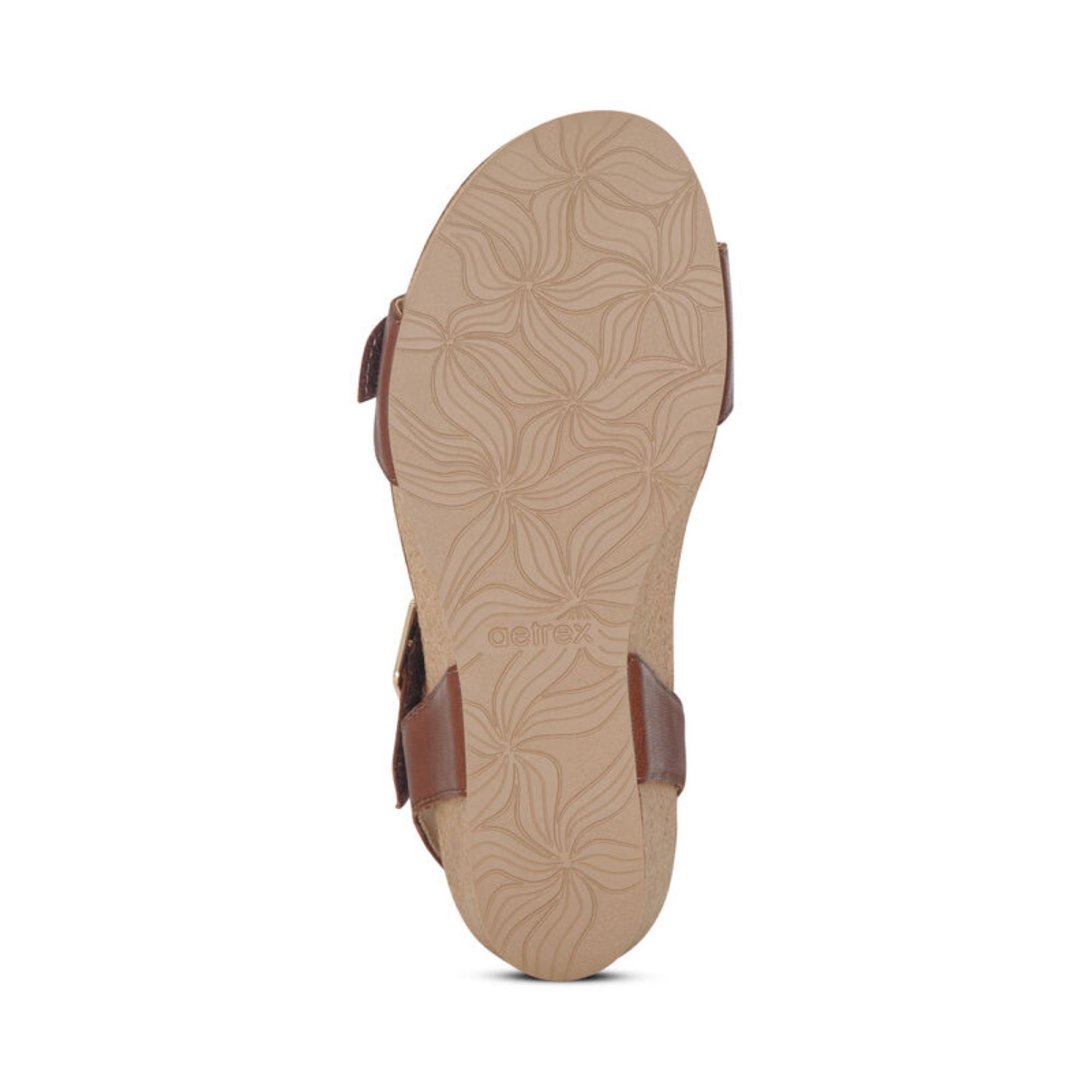 Lexa Quarter Strap Wedge #color_walnut