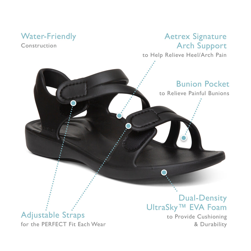 Jillian Sport Water Friendly Sandal #color_black