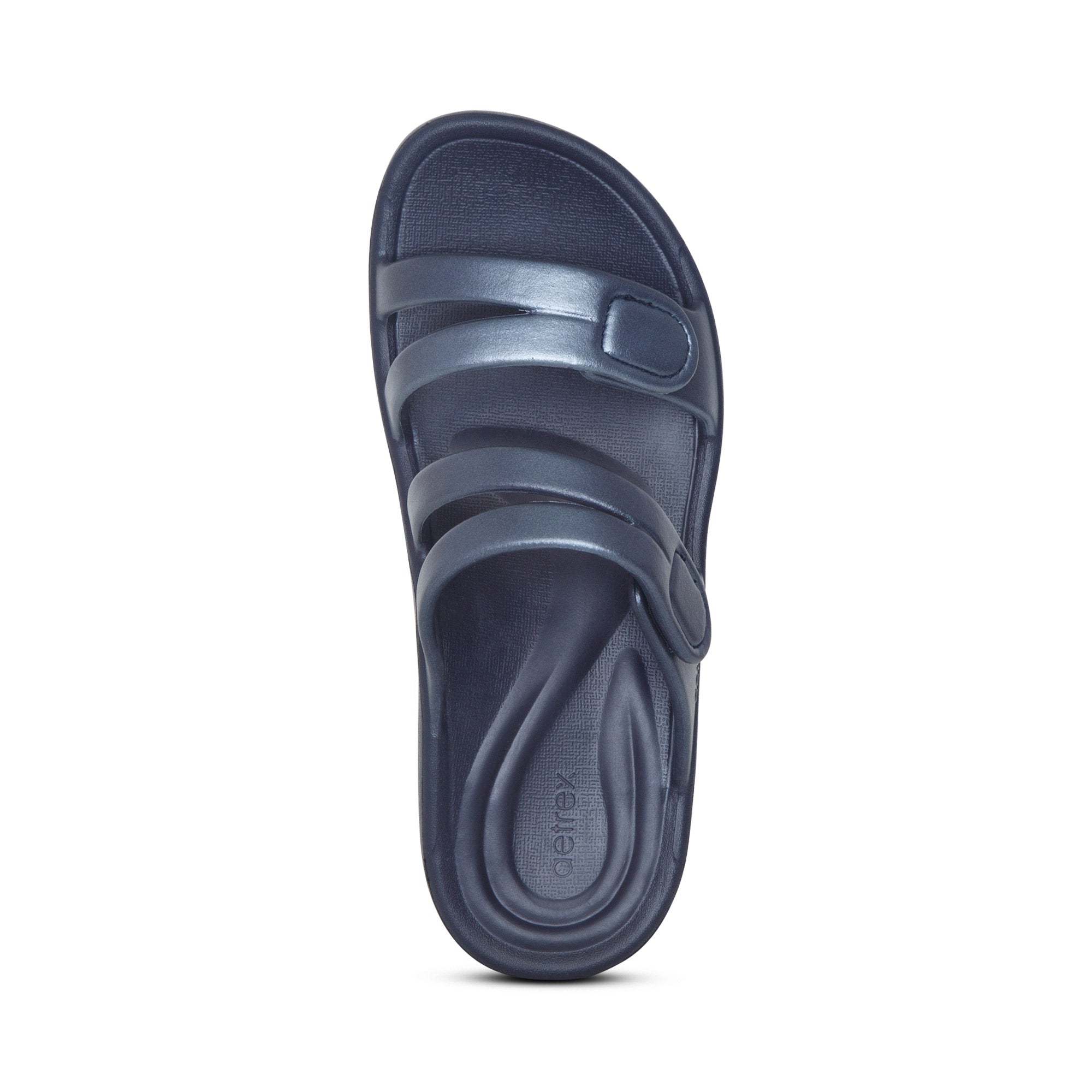 Janey Sport Water Friendly Slide Top Angle #color_navy