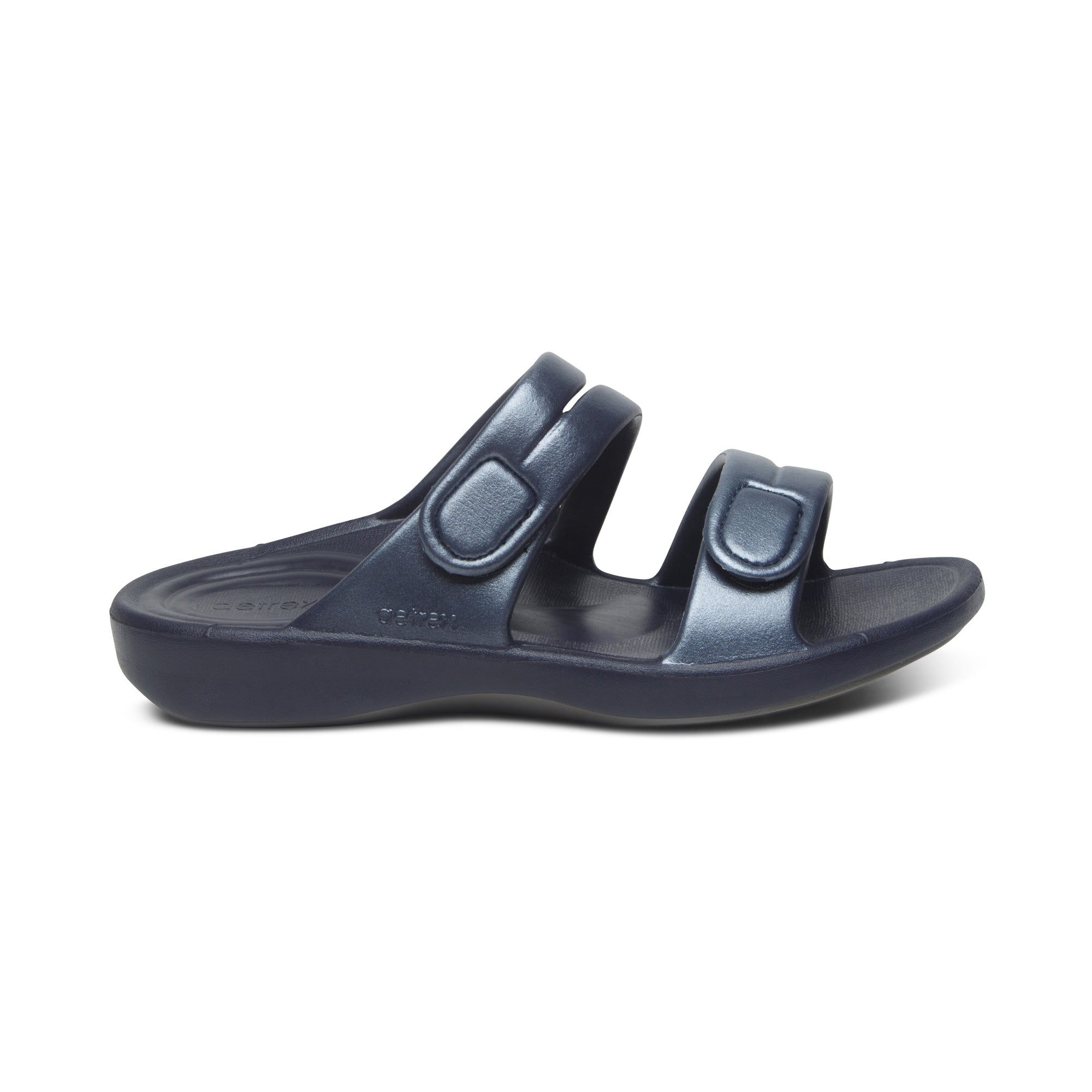 Janey Sport Water Friendly Slide Right Angle #color_navy