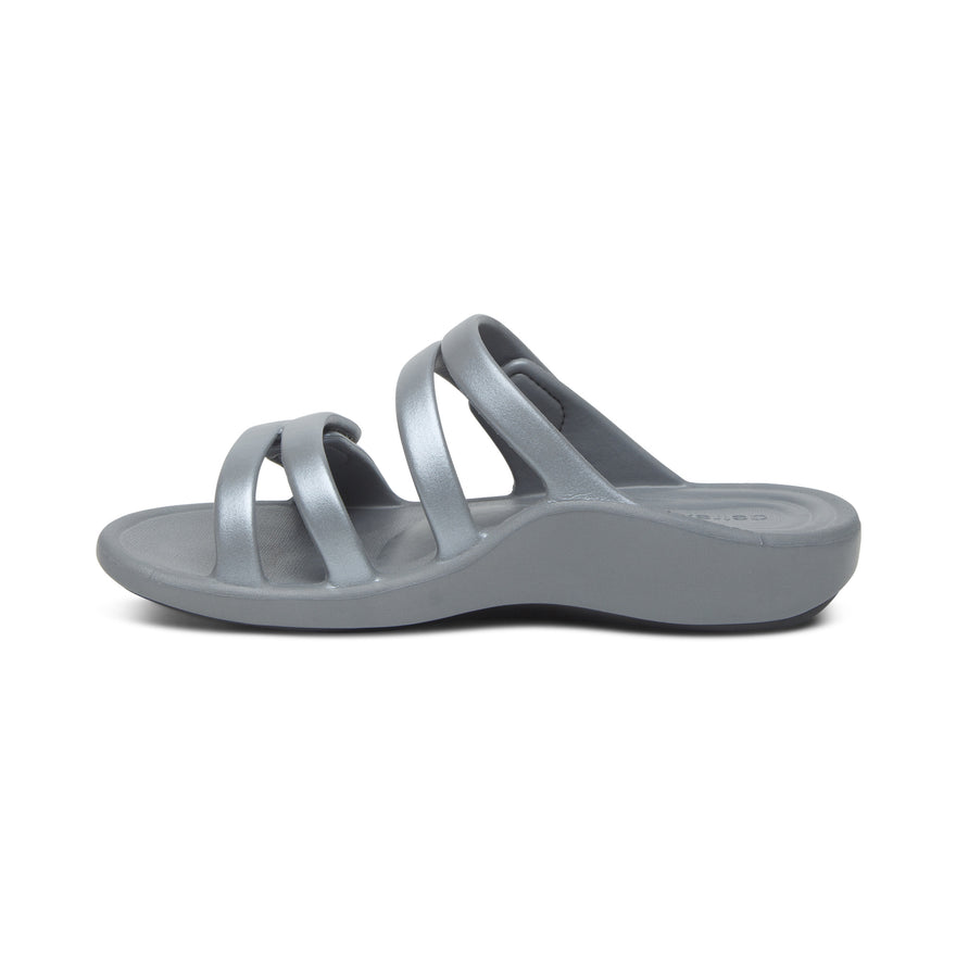 Janey Sport Water Friendly Slide #color_grey