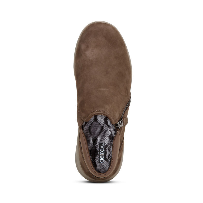 Addie Arch Support Boot Top Angle #color_brown