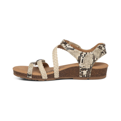 Jillian Braided Quarter Strap Sandal #color_snake