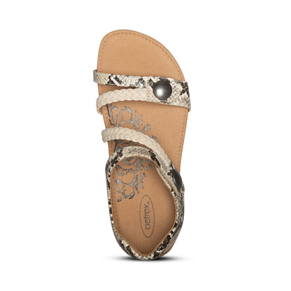 Jillian Braided Quarter Strap Sandal #color_snake