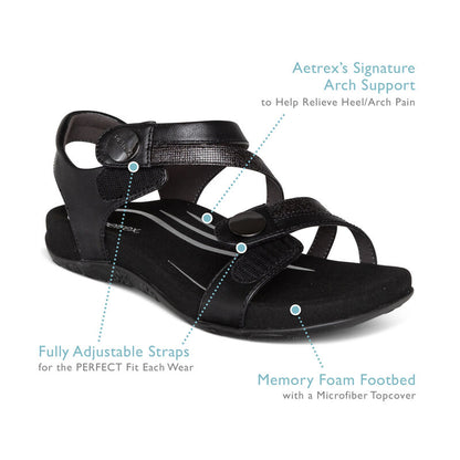 Jess Adjustable Quarter Strap Sandal #color_white