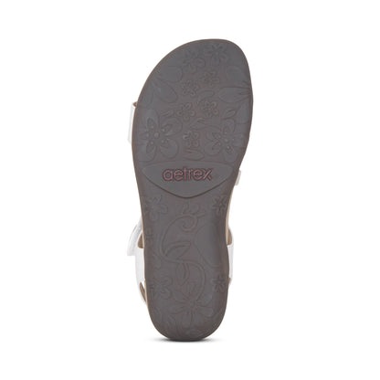Jess Adjustable Quarter Strap Sandal #color_white