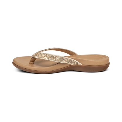 Eve Sparkly Thong Sandal #color_gold