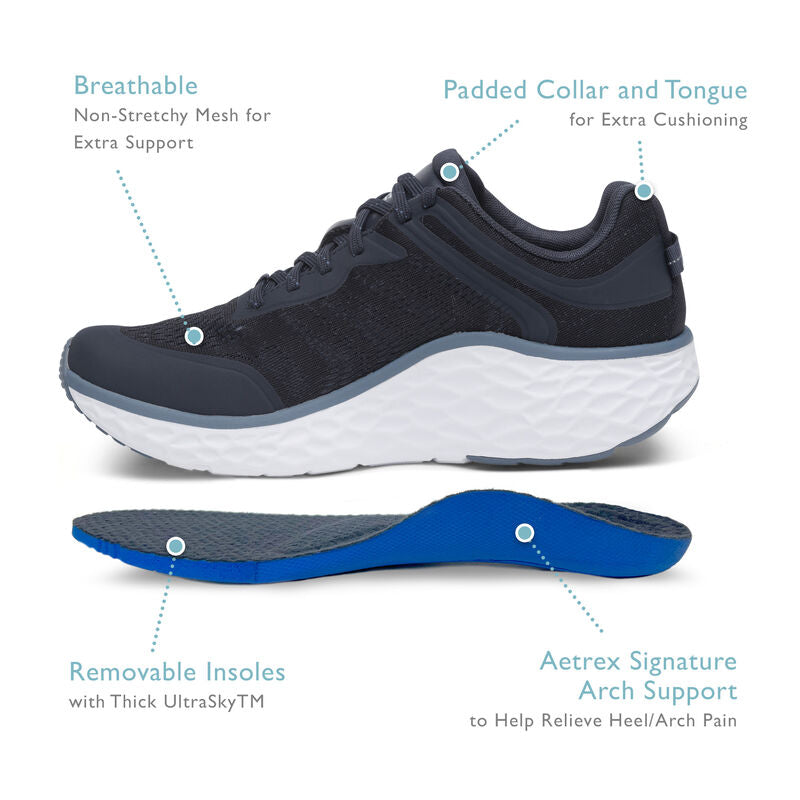Chase Arch Support Sneakers Features #color_navy