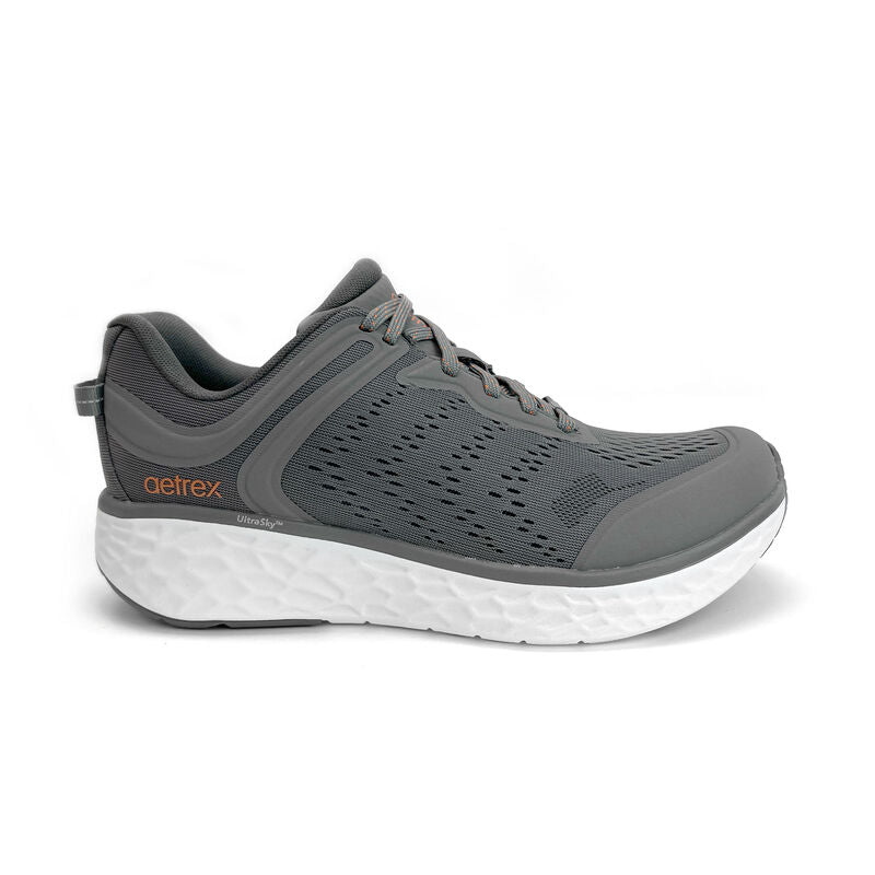Chase Arch Support Sneaker Grey – aetrex - Main Image