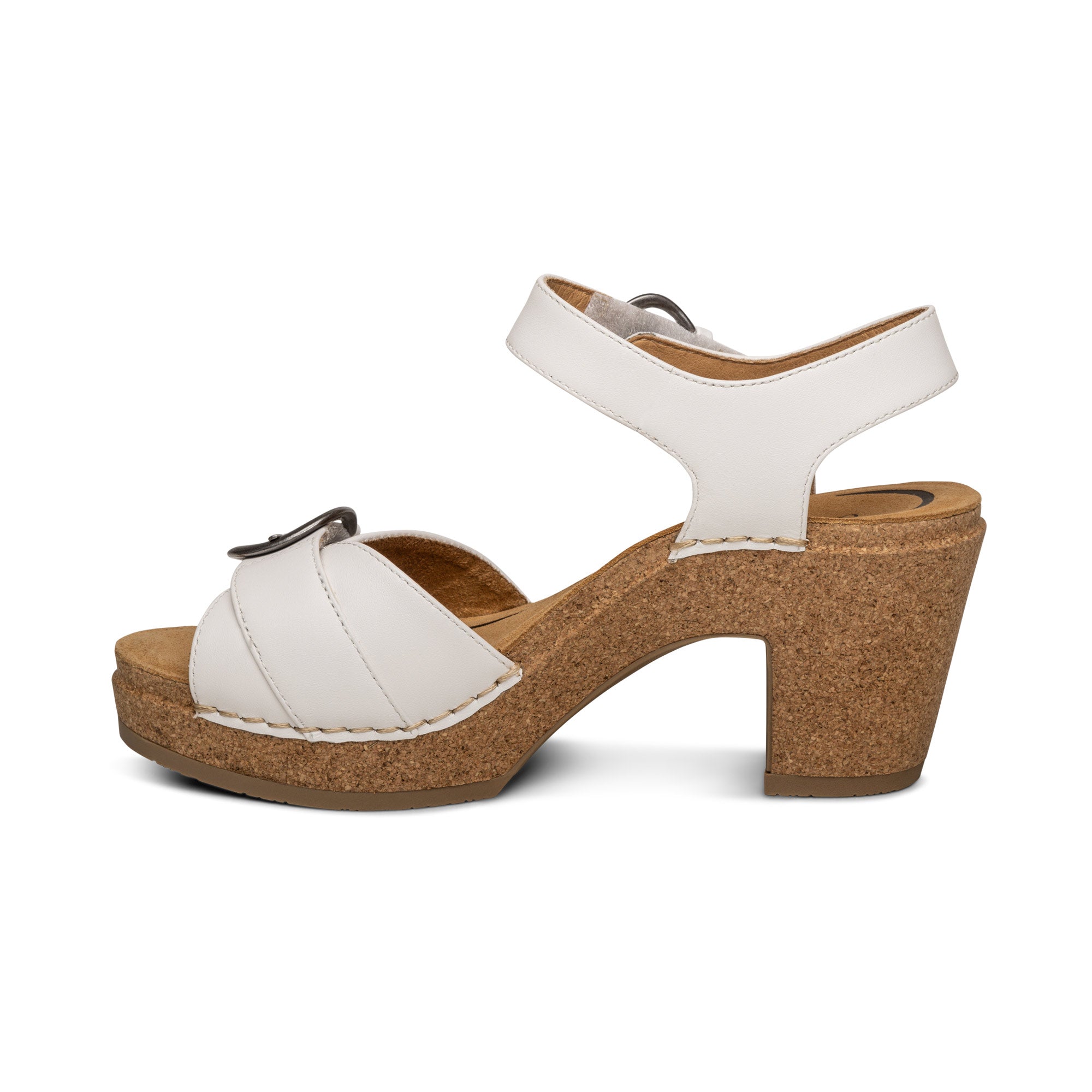 Tory Open Toe Heels Left Angle #color_white