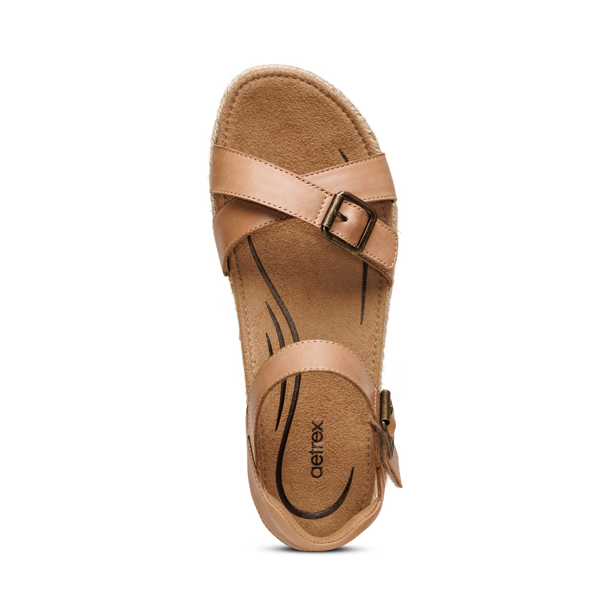 Paula Arch Support Platform Sandal #color_camel