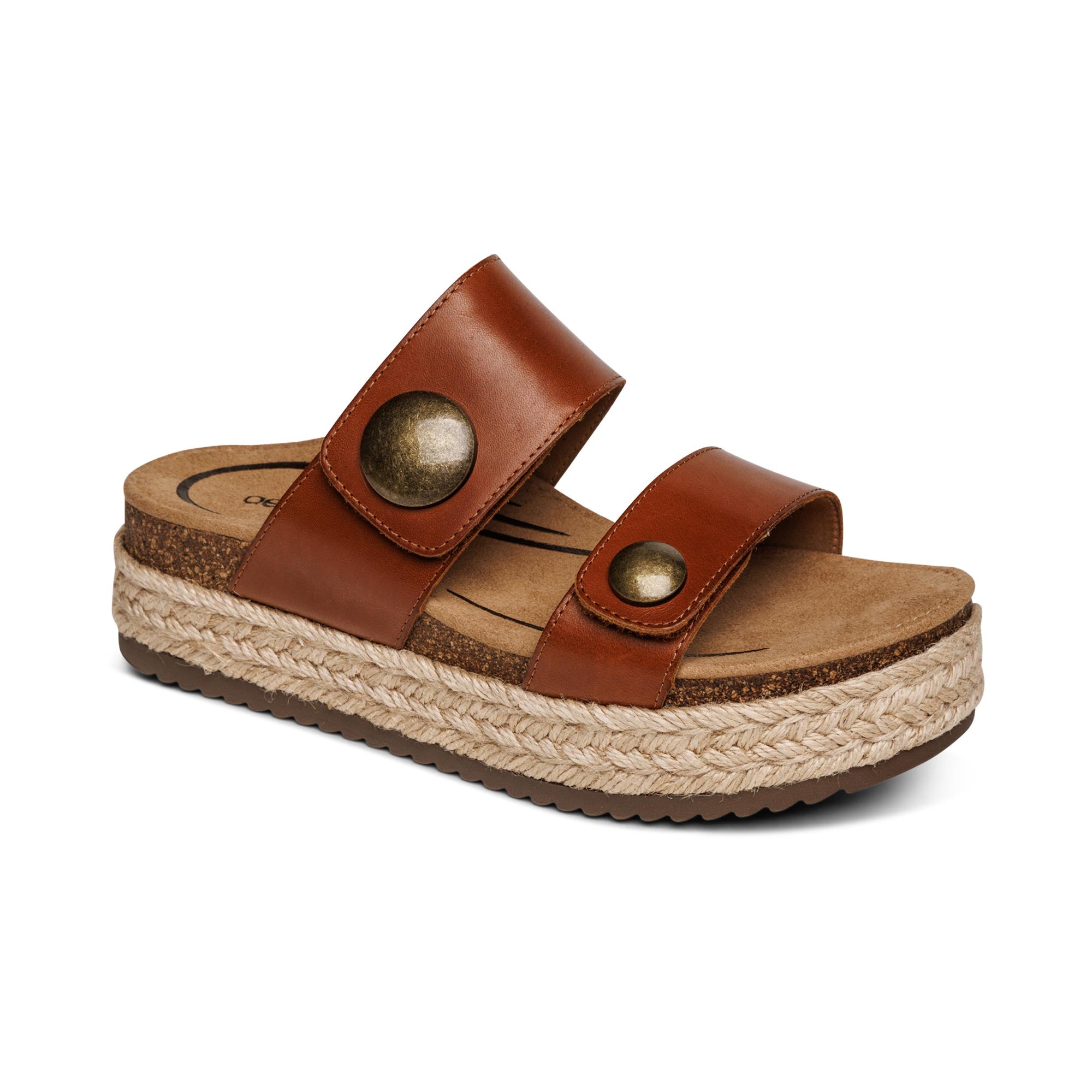 Sofie Platform Sandal #color_cognac