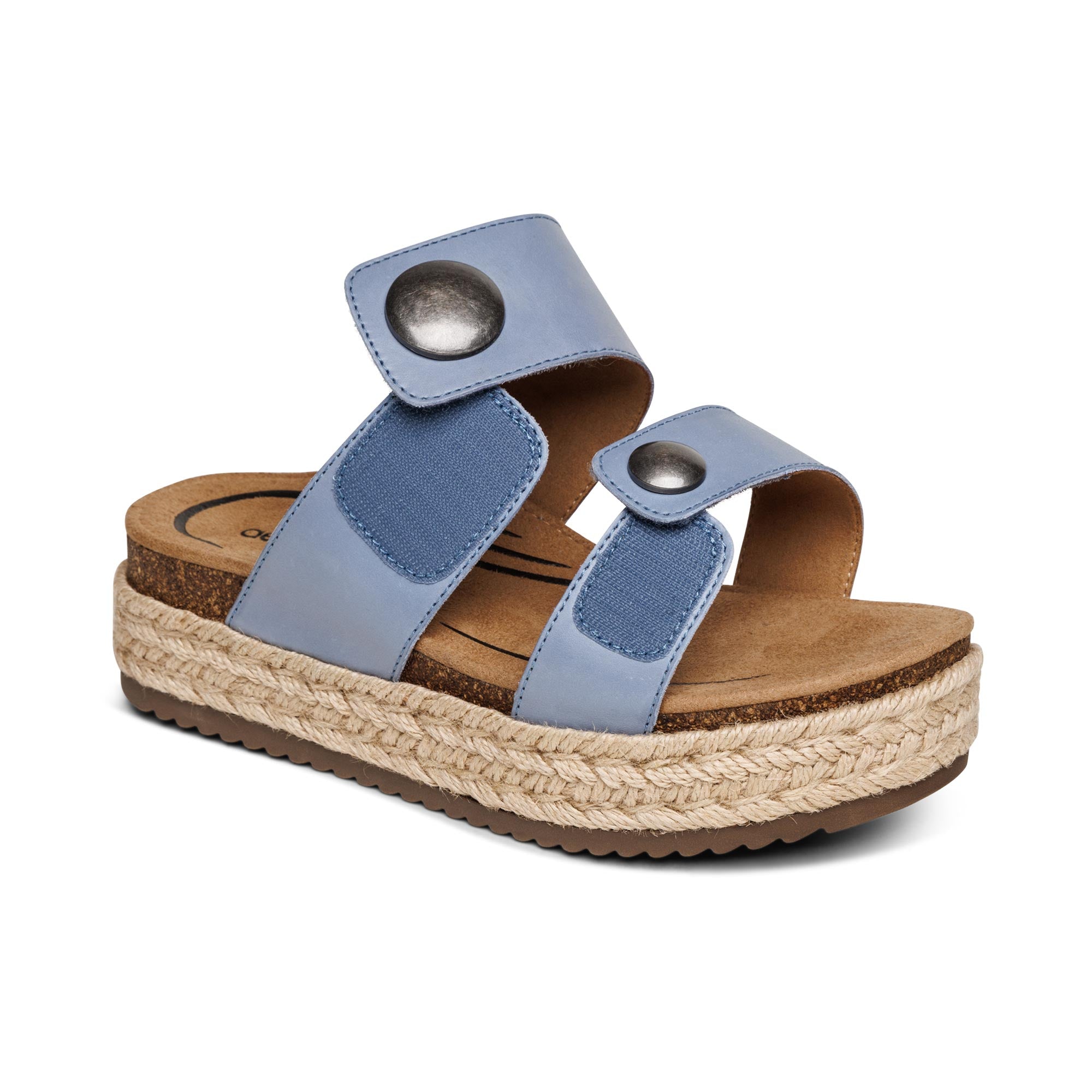 Sofie Platform Sandal Extra Angle #color_blue