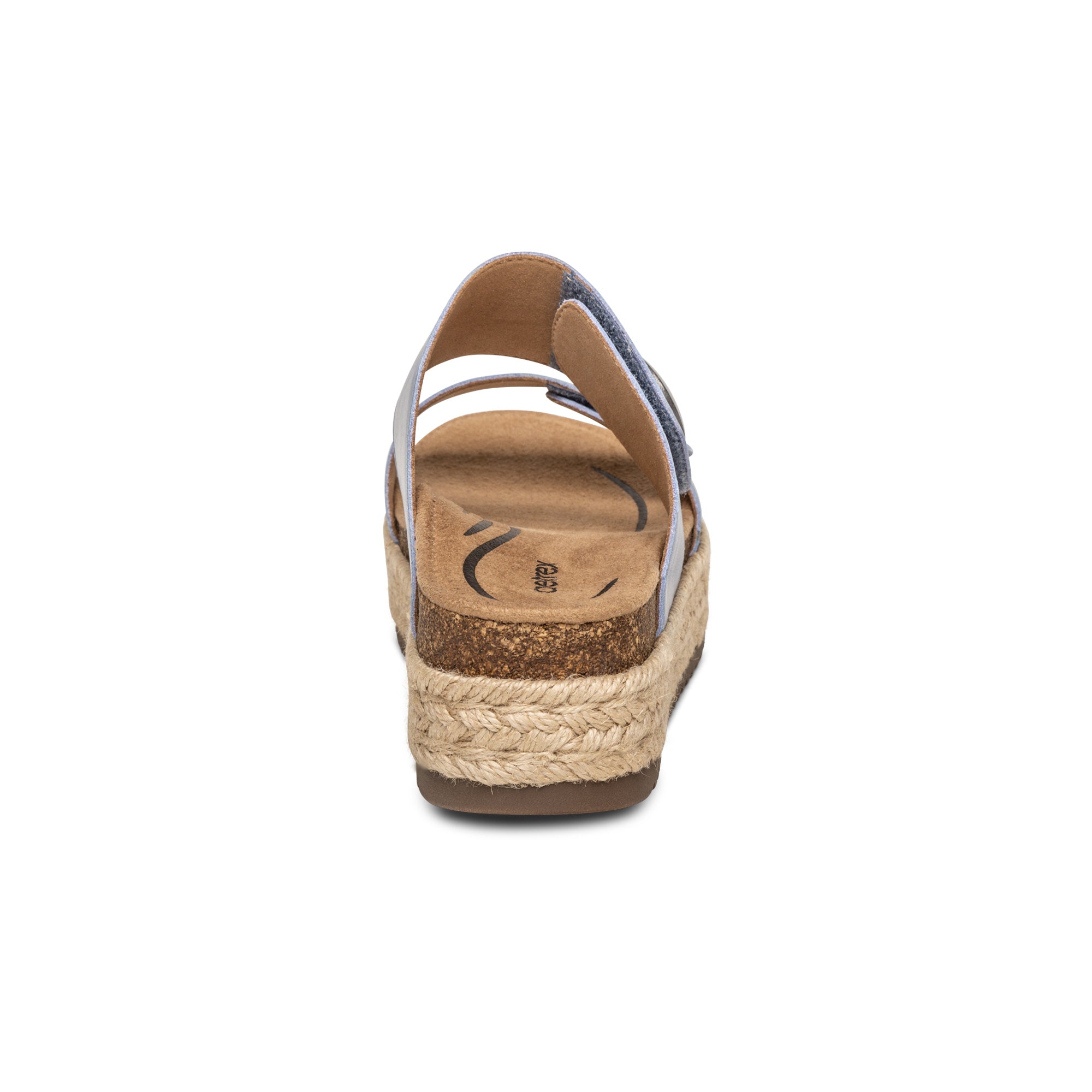 Sofie Platform Sandal Rear Angle #color_blue