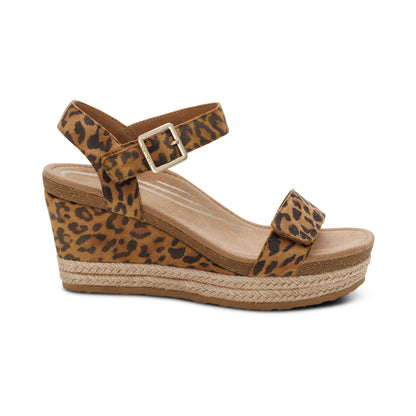 Sydney Quarter Strap Espadrille Wedge #color_leopard