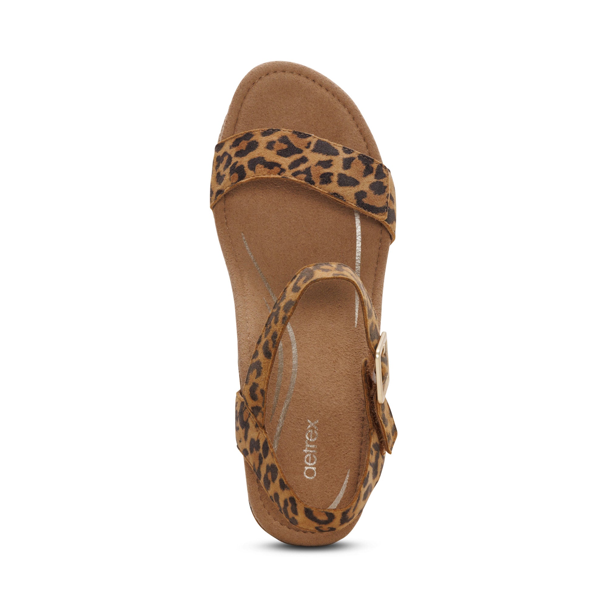 Sydney Quarter Strap Espadrille Wedge - Leopard – aetrex
