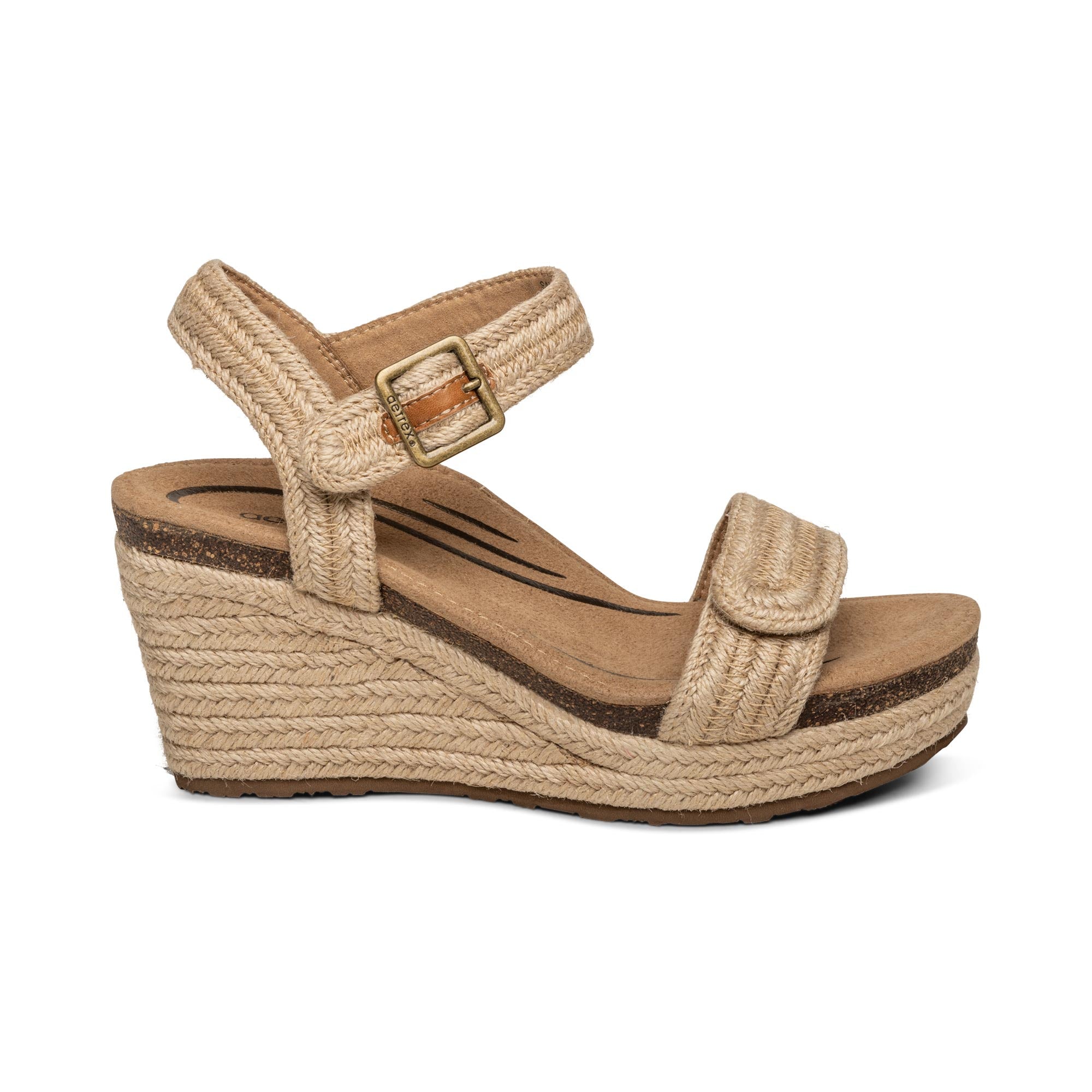 Sydney Quarter Strap Espadrille Wedge #color_natural