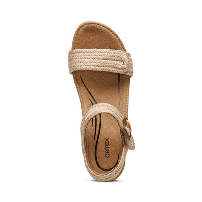 Sydney Quarter Strap Espadrille Wedge #color_natural