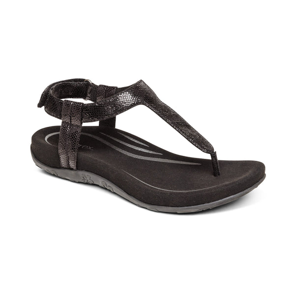 Jane Thong Sandal - Black – aetrex
