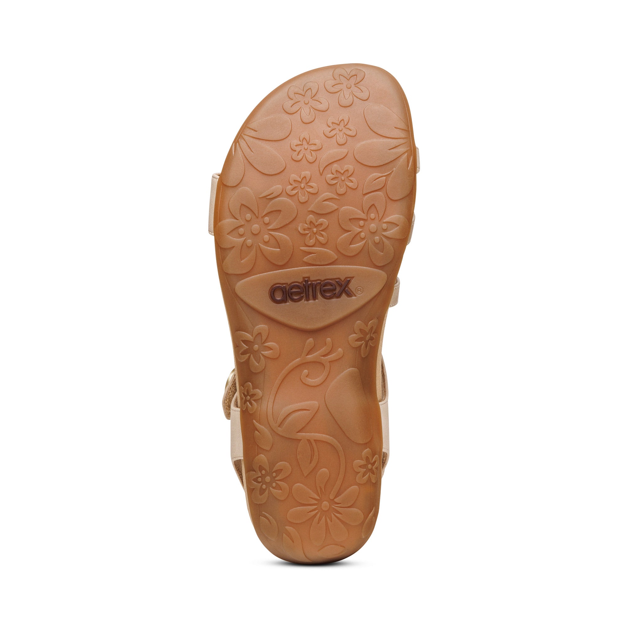 Jess Adjustable Quarter Strap Sandal bottom Angle #color_tan
