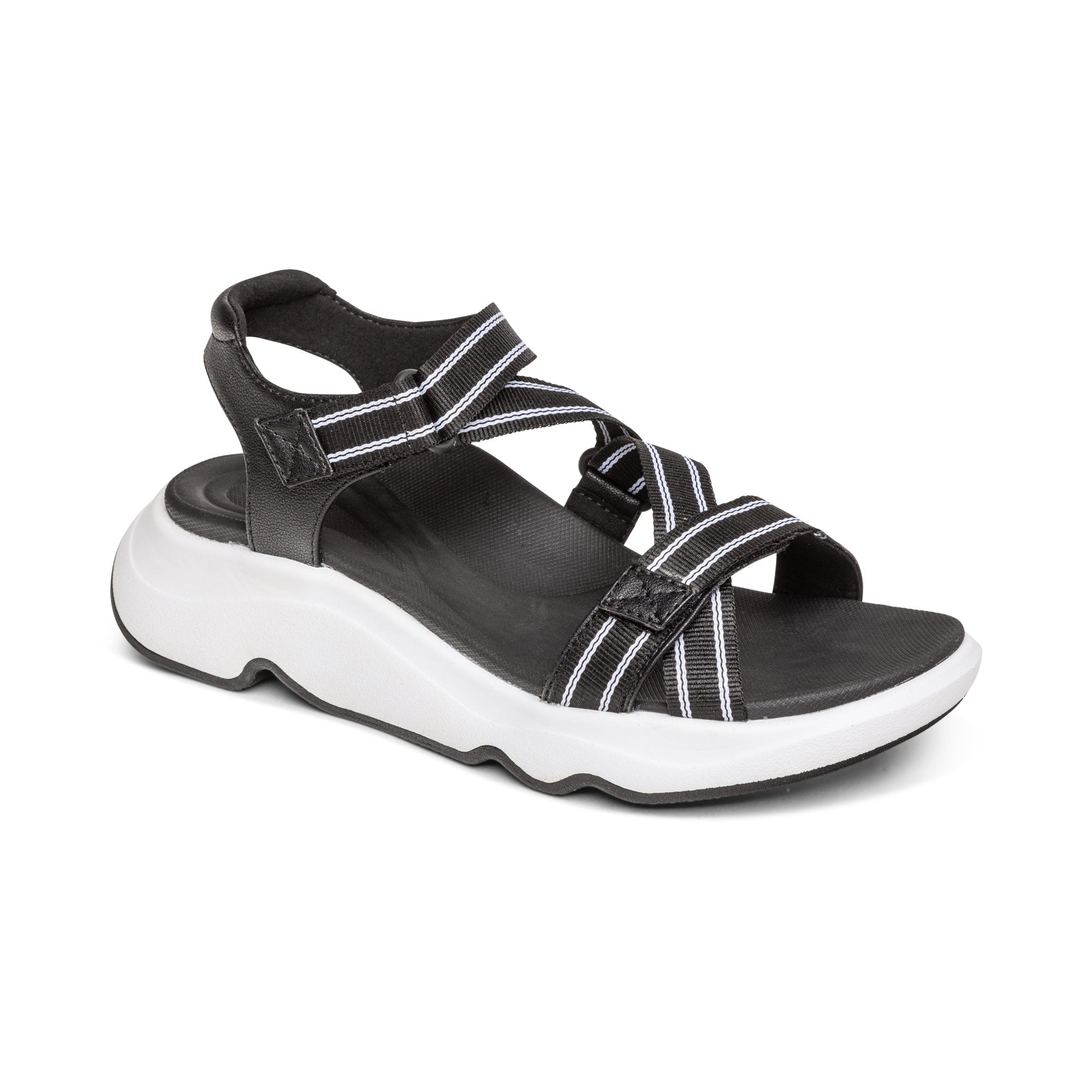 Marz Adjustable Sport Sandal Catalog Angle #color_black