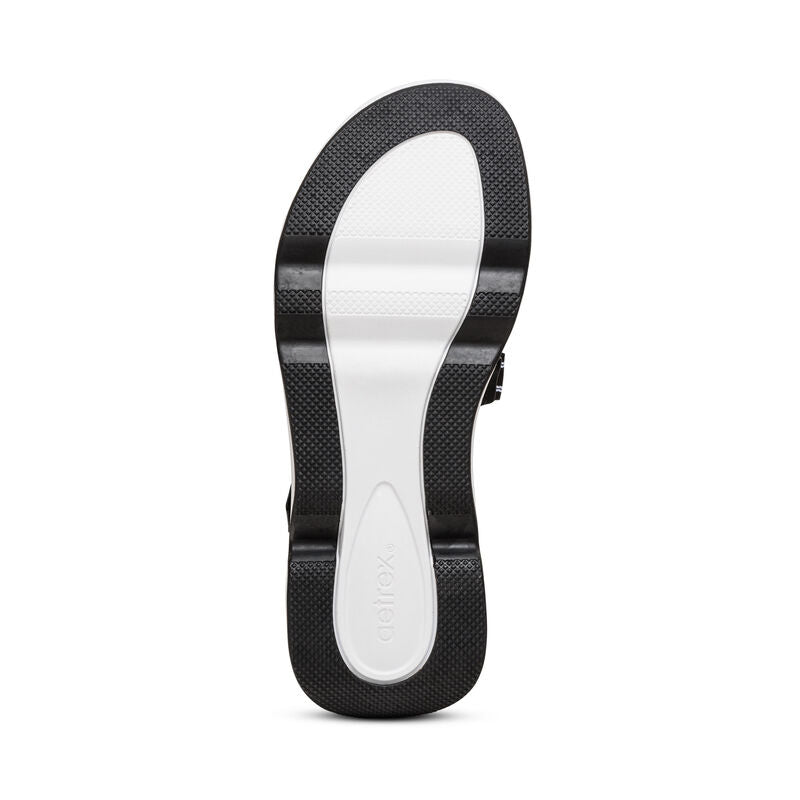 Marz Adjustable Sport Sandal Bottom Angle #color_black