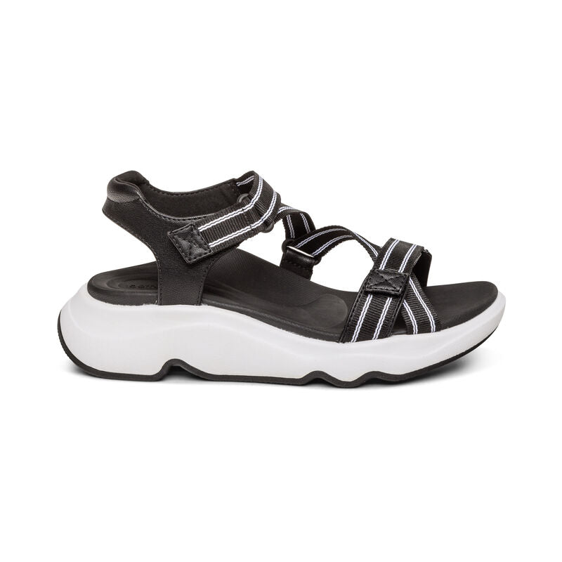 Marz Adjustable Sport Sandal Right Angle #color_black