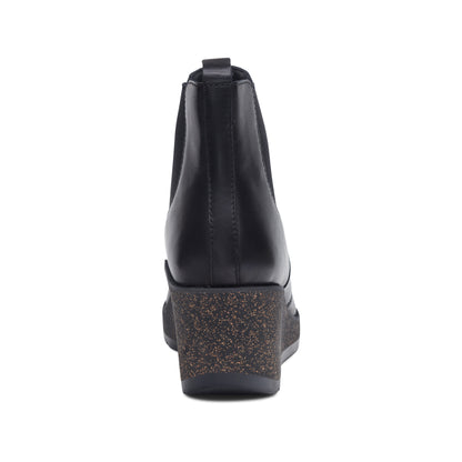Dawn Wedge Boot rear Angle #color_black