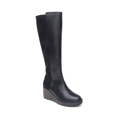 Rose Wedge Boot #color_black