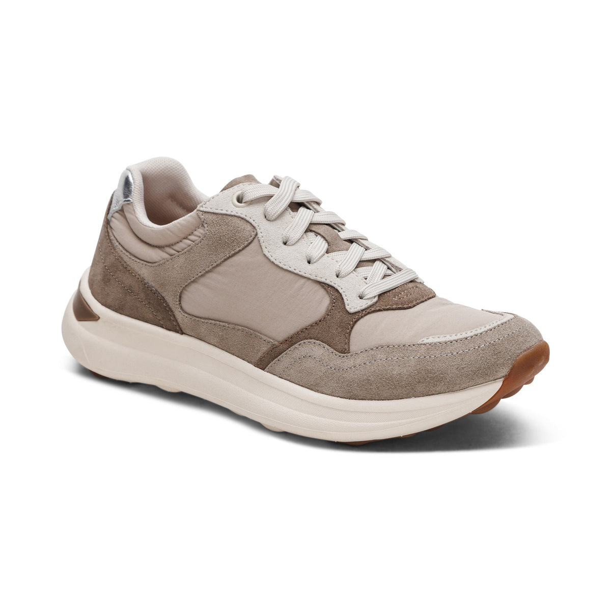 Molly Lace-Up Sneaker - Taupe – aetrex