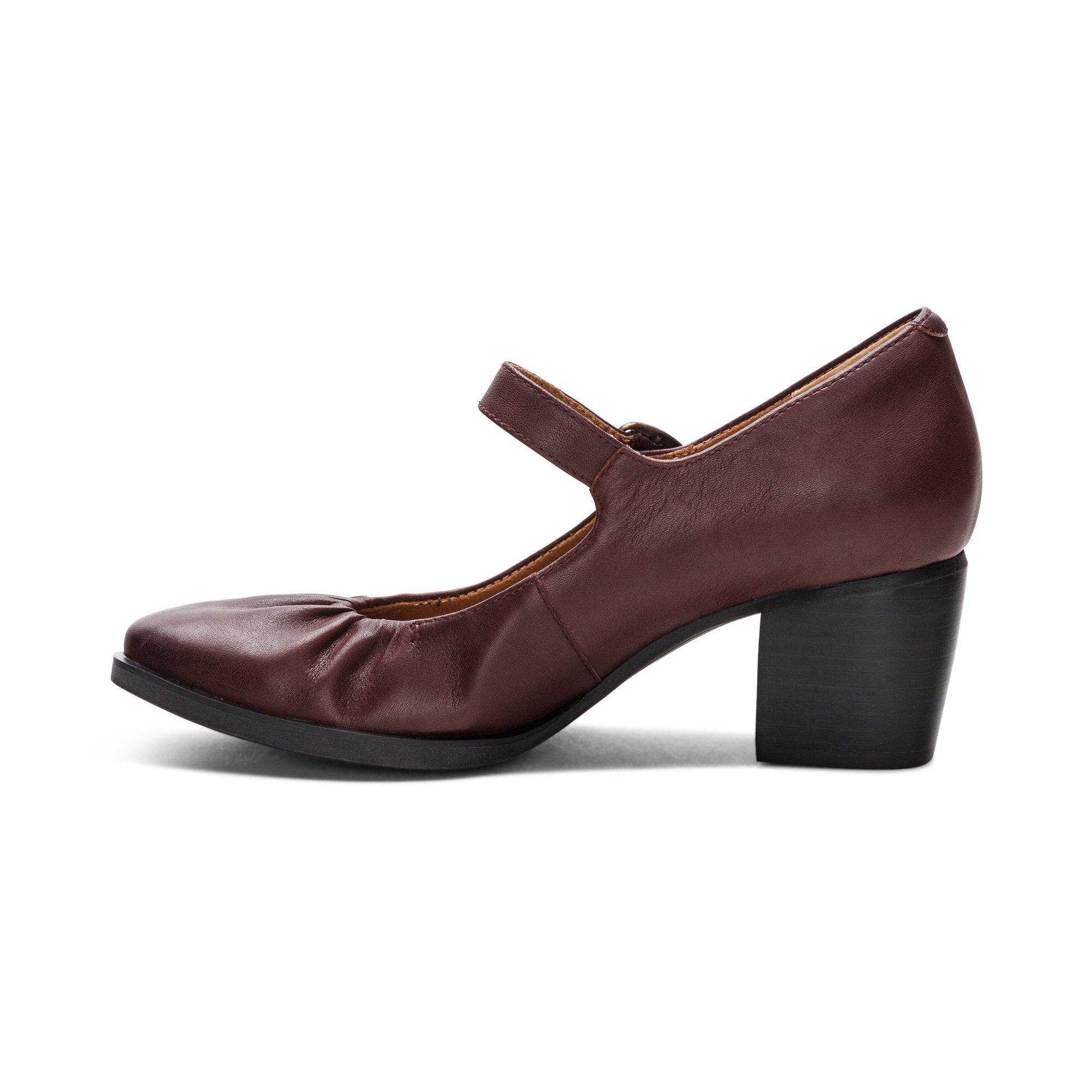 Sara Pump Heel Left Angle #color_burgundy