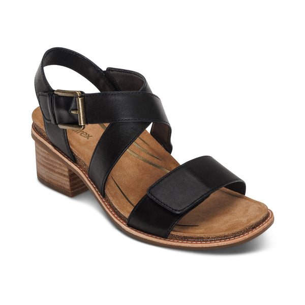 フォース・ストリクス Kristin Arch Support Block Heel - Black – aetrex