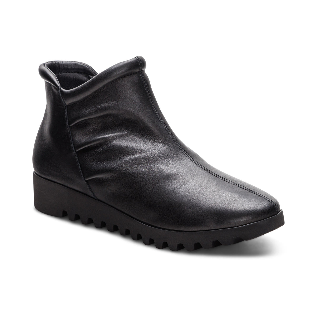 Aetrex Zoey Slip-On Leather Boots