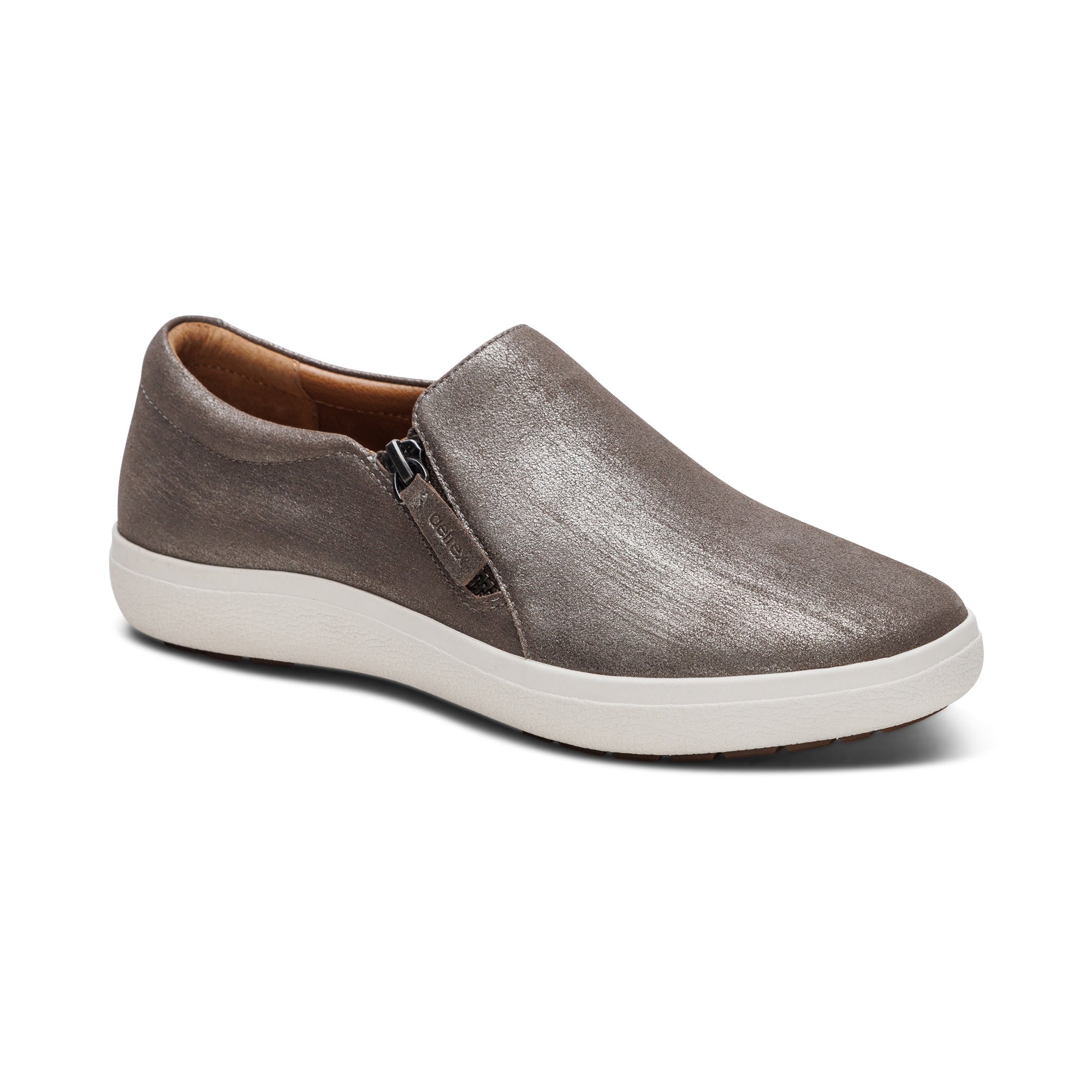 Jenna Slip-On Sneakers Catalog Angle #color_silver
