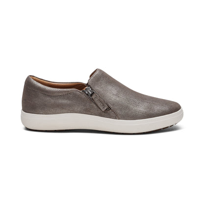 Jenna Slip-On Sneakers Right Angle #color_silver