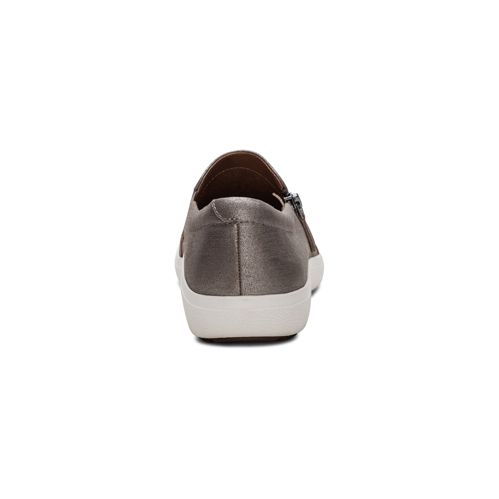 Jenna Slip-On Sneakers Rear Angle #color_silver