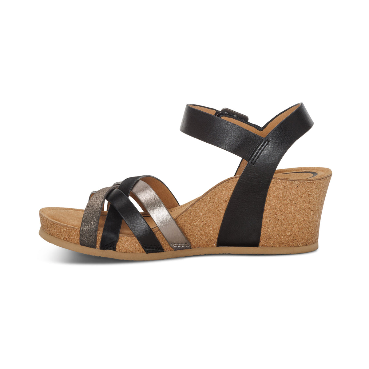 Noelle Arch Support Wedge Left Angle #color_black