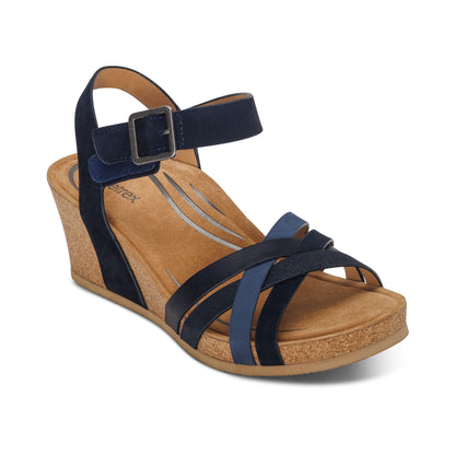 Noelle Arch Support Wedge #color_navy