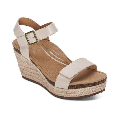 Sydney Quarter Strap Espadrille Wedge #color_ivory