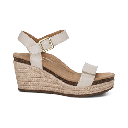 Sydney Quarter Strap Espadrille Wedge #color_ivory