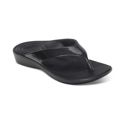 Maui Orthotic Flips - Women #color_black-gloss