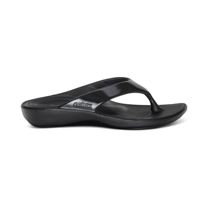Maui Orthotic Flips - Women #color_black-gloss