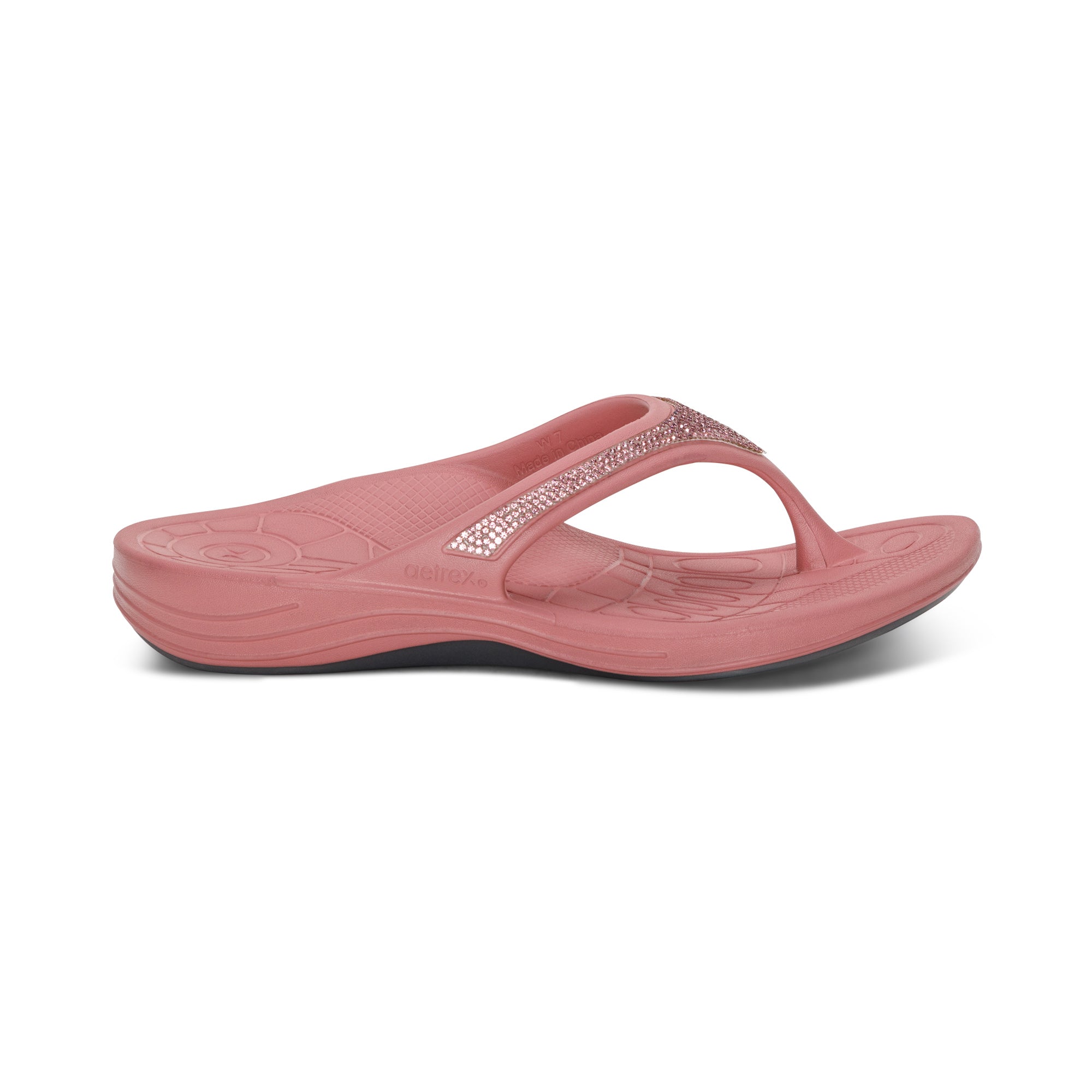 Fiji Orthotic Sandal Right Angle #color_rose-sparkle