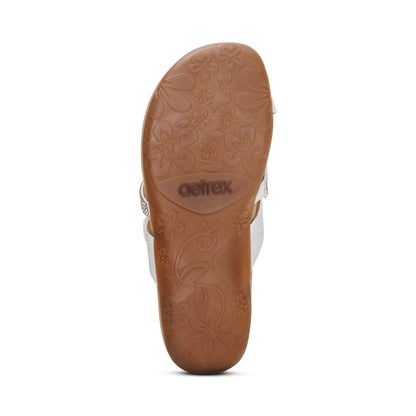 Izzy Adjustable Slide Sandal #color_white-sparkle