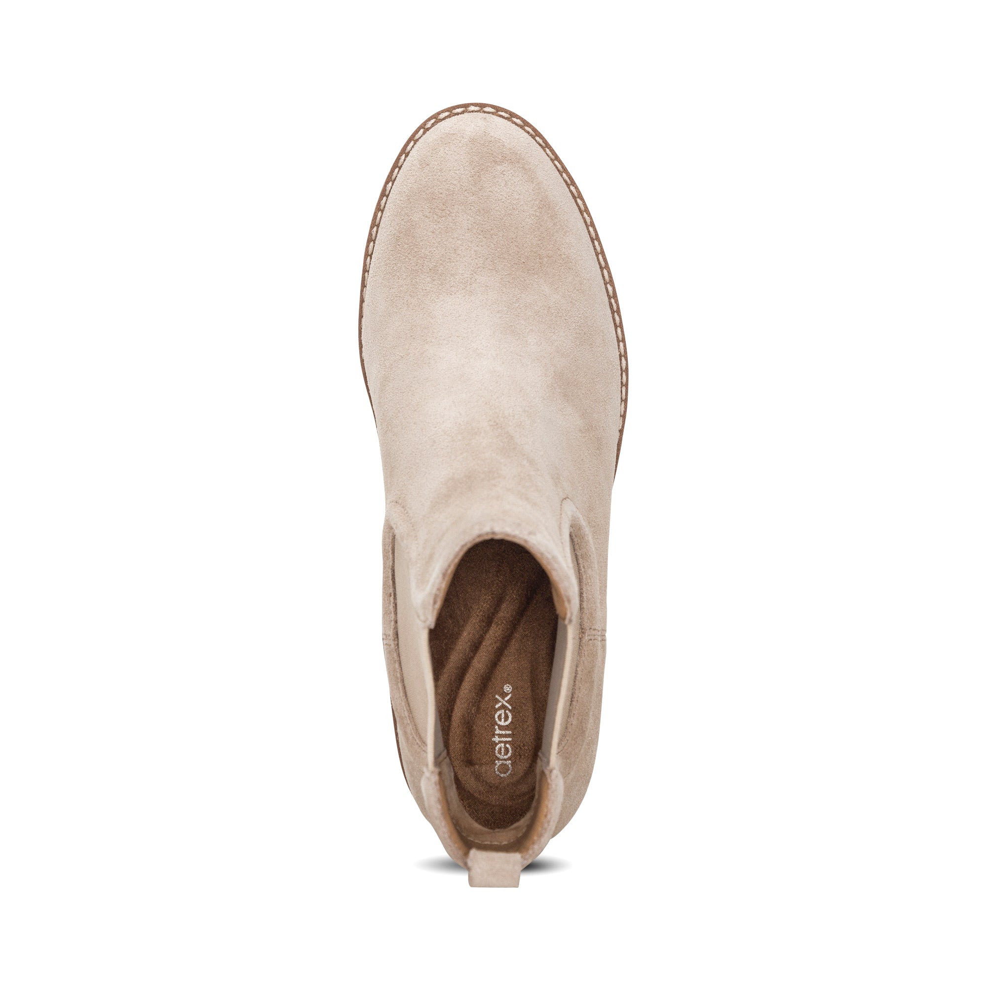 Dawn Wedge Boot Top Angle #color_tan