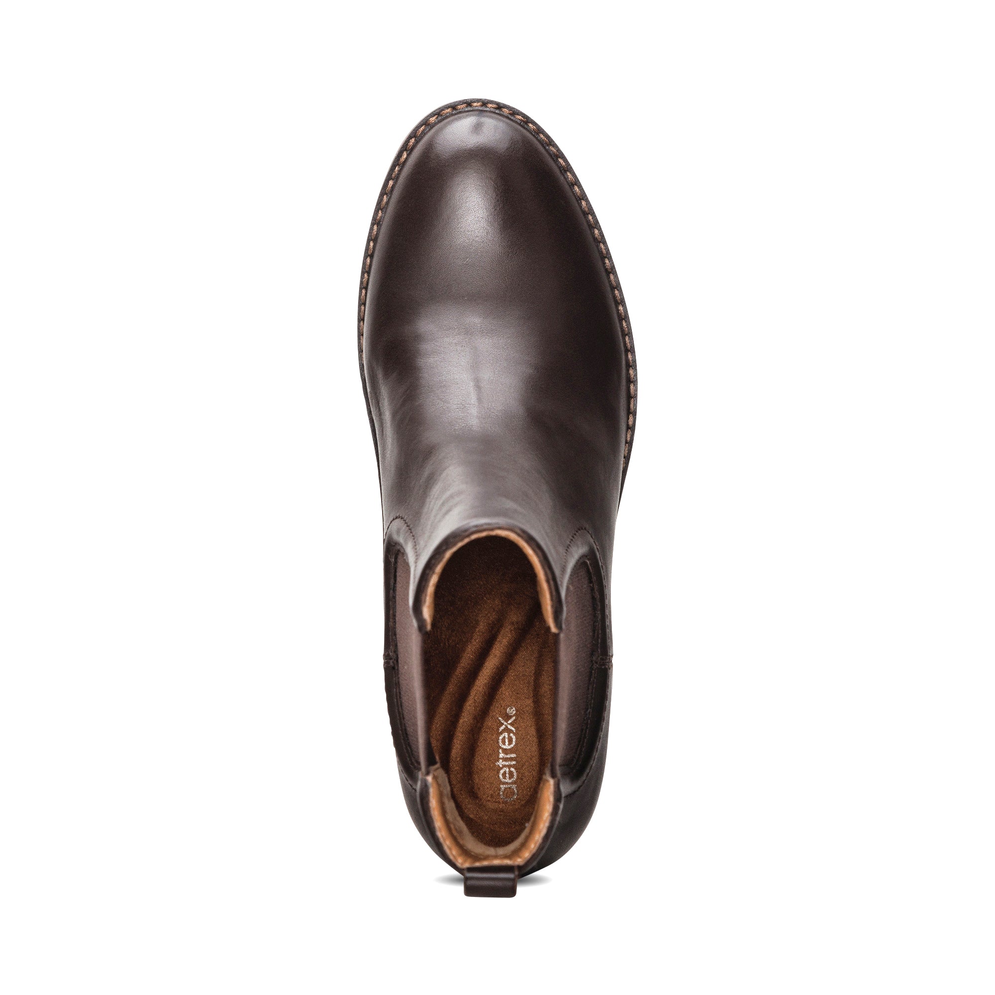 Dawn Wedge Boot Top Angle #color_dark brown