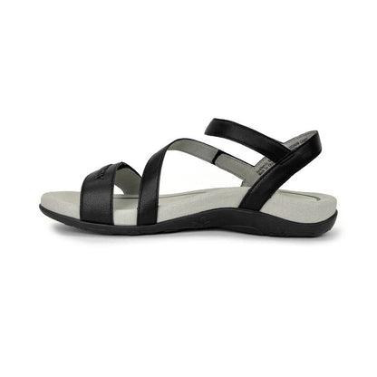Gabby Adjustable Quarter Strap Sandal #color_black