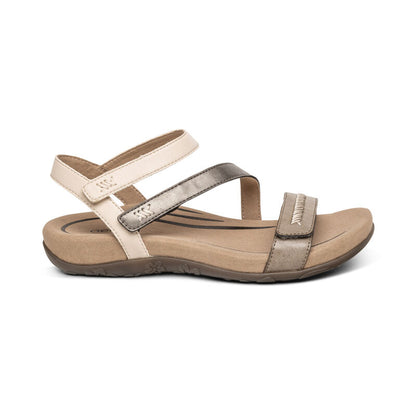 Gabby Adjustable Quarter Strap Sandal #color_stone-multi