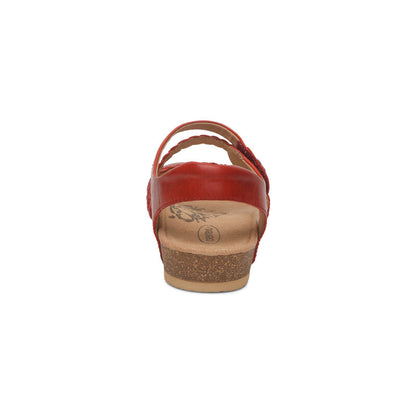 Jillian Braided Quarter Strap Sandal #color_red